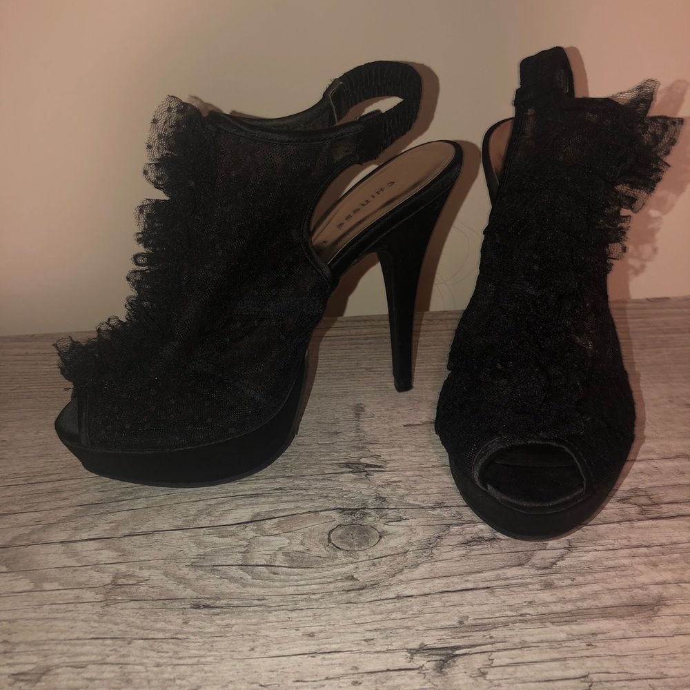 Chinese Laundry Mesh Slingbacks